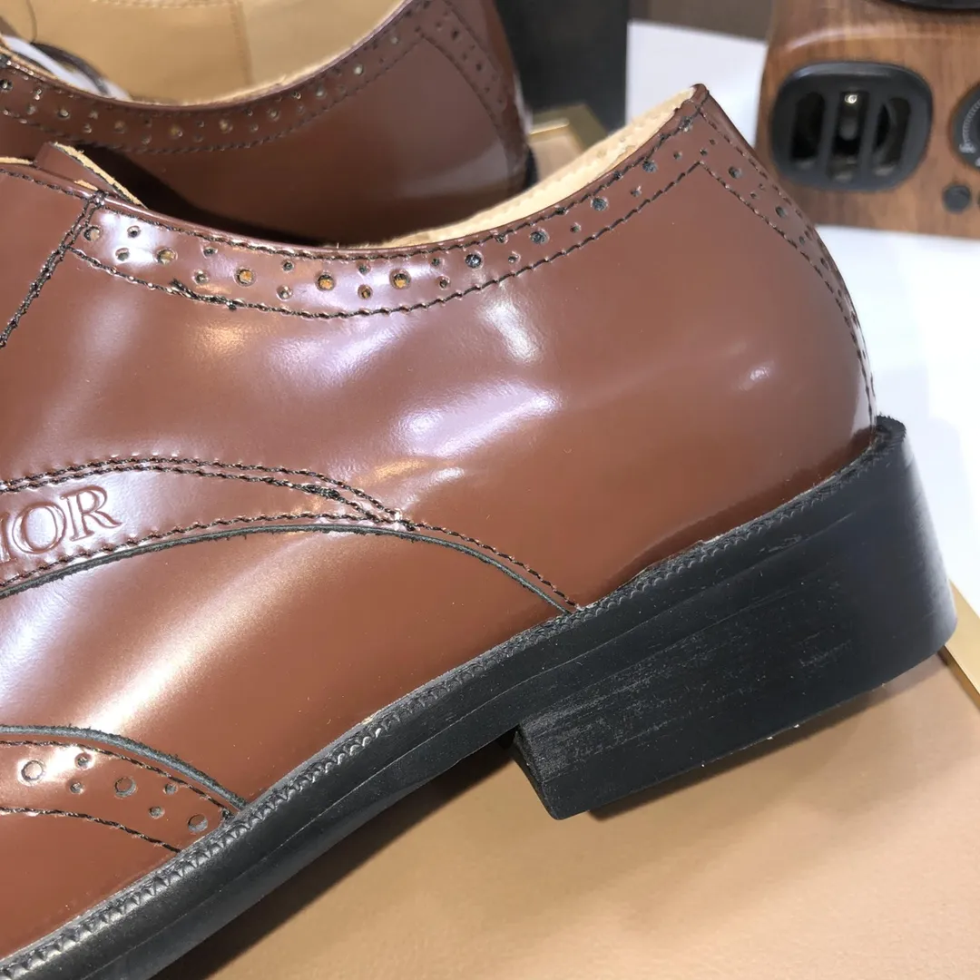 Men's shoes 💰640💰[Dior] (water-dyed cowhide lining) Dior original 1:1 high quality factory, imported original materials, imported version of raw cowhide, water-dyed cowhide lining, original TPU outsole, code number: 38-44
